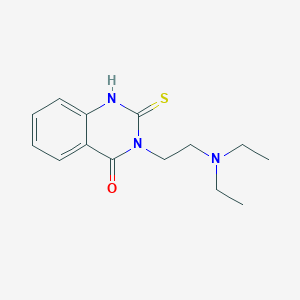 molecular formula C14H19N3OS B2374285 3-[2-(Diethylamino)ethyl]-2-sulfanyl-3,4-dihydroquinazolin-4-one CAS No. 422273-95-8