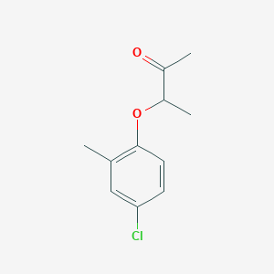 molecular formula C11H13ClO2 B2374302 3-(4-氯-2-甲基苯氧基)-2-丁酮 CAS No. 30343-33-0