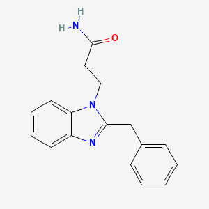 molecular formula C17H17N3O B2374327 3-(2-Benzylbenzimidazol-1-yl)propanamide CAS No. 108014-39-7
