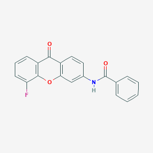 molecular formula C20H12FNO3 B2374346 N-(5-氟-9-氧代-9H-氧杂蒽-3-基)苯甲酰胺 CAS No. 886168-21-4