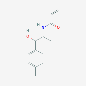 molecular formula C13H17NO2 B2374352 N-[1-Hydroxy-1-(4-methylphenyl)propan-2-yl]prop-2-enamide CAS No. 2361642-74-0