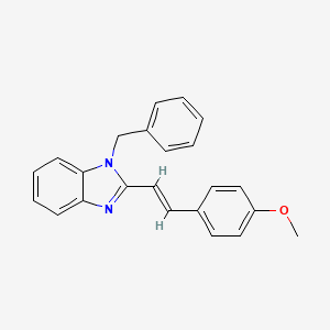 1-benzyl-2-[(E)-2-(4-methoxyphenyl)ethenyl]benzimidazole