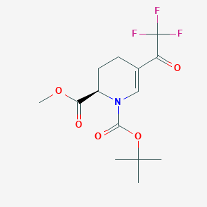1-O-Tert-butyl 2-O-methyl (2R)-5-(2,2,2-trifluoroacetyl)-3,4-dihydro-2H-pyridine-1,2-dicarboxylate