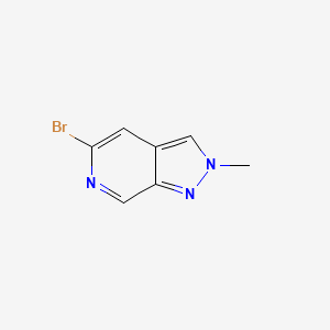 molecular formula C7H6BrN3 B2374379 5-Bromo-2-methyl-2H-pyrazolo[3,4-c]pyridine CAS No. 2089292-88-4