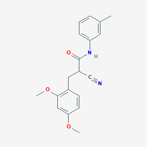 2-cyano-3-(2,4-dimethoxyphenyl)-N-(3-methylphenyl)propanamide