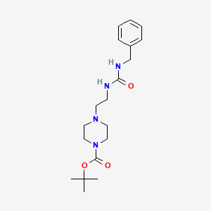molecular formula C19H30N4O3 B2374498 Tert-butyl 4-(2-(3-benzylureido)ethyl)piperazine-1-carboxylate CAS No. 1197767-49-9