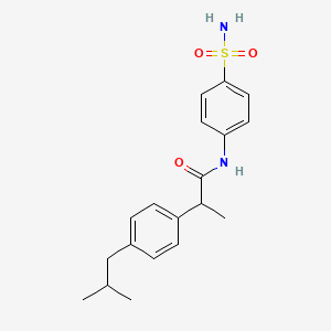 2-[4-(2-methylpropyl)phenyl]-N-(4-sulfamoylphenyl)propanamide