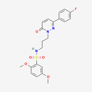 N-(3-(3-(4-fluorophenyl)-6-oxopyridazin-1(6H)-yl)propyl)-2,5-dimethoxybenzenesulfonamide