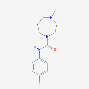 molecular formula C13H18FN3O B2374513 N-(4-Fluorophenyl)-4-methyl-1,4-diazepane-1-carboxamide CAS No. 925189-13-5
