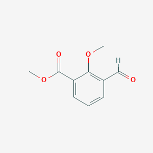 molecular formula C10H10O4 B2374586 Methyl 3-formyl-2-methoxybenzoate CAS No. 186312-96-9
