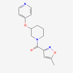 (5-Methylisoxazol-3-yl)(3-(pyridin-4-yloxy)piperidin-1-yl)methanone