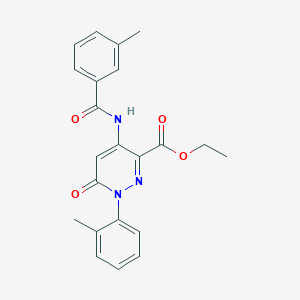 Ethyl 4-(3-methylbenzamido)-6-oxo-1-(o-tolyl)-1,6-dihydropyridazine-3-carboxylate