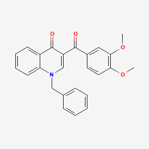 1-Benzyl-3-(3,4-dimethoxybenzoyl)quinolin-4-one