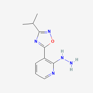 5-(2-Hydrazino-3-pyridyl)-3-isopropyl-1,2,4-oxadiazole