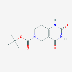 molecular formula C12H17N3O4 B2374722 tert-butyl 2,4-dihydroxy-5H,6H,7H,8H-pyrido[4,3-d]pyrimidine-6-carboxylate CAS No. 880257-39-6