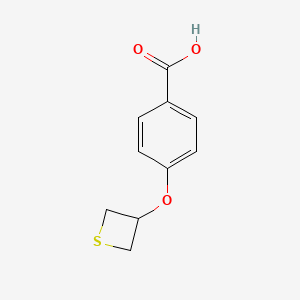 molecular formula C10H10O3S B2374735 4-(Thietan-3-yloxy)benzoic acid CAS No. 359447-76-0