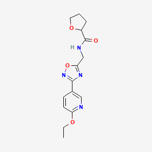 N-((3-(6-ethoxypyridin-3-yl)-1,2,4-oxadiazol-5-yl)methyl)tetrahydrofuran-2-carboxamide