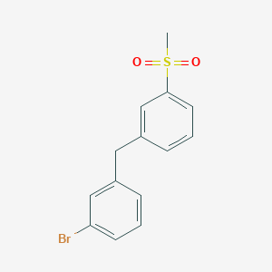 1-Bromo-3-[3-(methylsulfonyl)benzyl]benzene