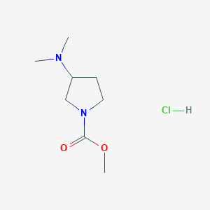 Methyl 3-(dimethylamino)pyrrolidine-1-carboxylate;hydrochloride