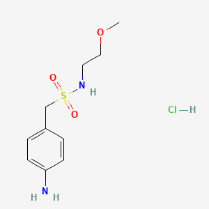 1-(4-aminophenyl)-N-(2-methoxyethyl)methanesulfonamide hydrochloride