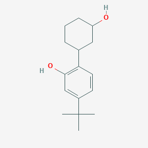 molecular formula C7H9N3O2 B237486 5-tert-Butyl-2-(3-hydroxycyclohexyl)phenol CAS No. 132296-16-3