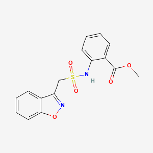Methyl 2-(benzo[d]isoxazol-3-ylmethylsulfonamido)benzoate