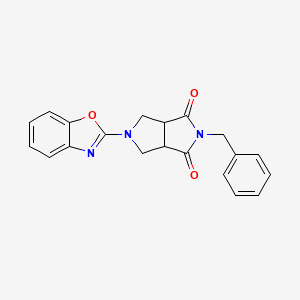2-(1,3-Benzoxazol-2-yl)-5-benzyl-1,3,3a,6a-tetrahydropyrrolo[3,4-c]pyrrole-4,6-dione