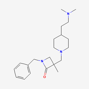 1-Benzyl-3-[[4-[2-(dimethylamino)ethyl]piperidin-1-yl]methyl]-3-methylazetidin-2-one