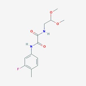 N-(2,2-dimethoxyethyl)-N'-(3-fluoro-4-methylphenyl)ethanediamide