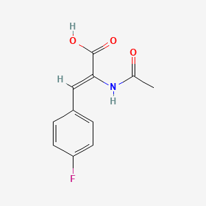 molecular formula C11H10FNO3 B2374898 p-Fluoro-|A-acetamidocinnamic Acid CAS No. 111649-72-0; 135-51-3