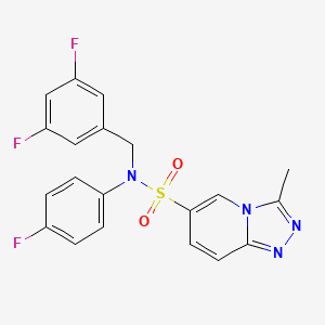 N-(3,5-difluorobenzyl)-N-(4-fluorophenyl)-3-methyl[1,2,4]triazolo[4,3-a]pyridine-6-sulfonamide