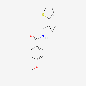 4-ethoxy-N-((1-(thiophen-2-yl)cyclopropyl)methyl)benzamide