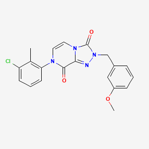 7-(3-chloro-2-methylphenyl)-2-(3-methoxybenzyl)-[1,2,4]triazolo[4,3-a]pyrazine-3,8(2H,7H)-dione