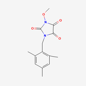 molecular formula C14H16N2O4 B2374946 1-(间甲苯甲基)-3-甲氧基-1H-咪唑-2,4,5(3H)-三酮 CAS No. 303986-50-7