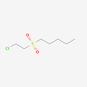 molecular formula C7H15ClO2S B2374951 1-(2-Chloroethylsulfonyl)pentane CAS No. 59681-99-1