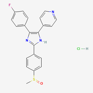 molecular formula C21H15ClFN3OS B2375003 SB 203580 Hydrochloride CAS No. 869185-85-3