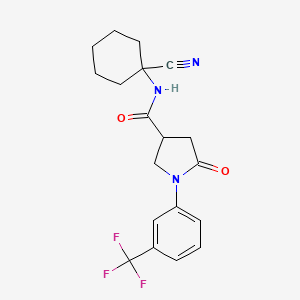 N-(1-cyanocyclohexyl)-5-oxo-1-[3-(trifluoromethyl)phenyl]pyrrolidine-3-carboxamide