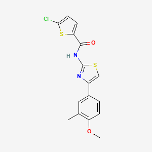 5-chloro-N-(4-(4-methoxy-3-methylphenyl)thiazol-2-yl)thiophene-2-carboxamide