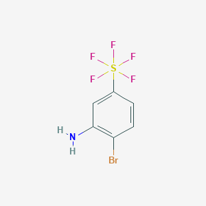 2-Bromo-5-(pentafluoro-lambda6-sulfanyl)aniline