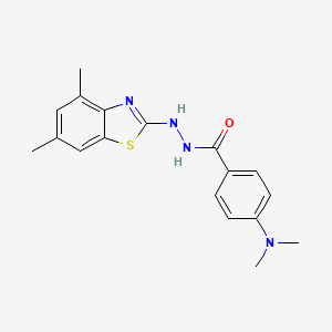 4-(dimethylamino)-N'-(4,6-dimethylbenzo[d]thiazol-2-yl)benzohydrazide