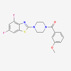 (4-(4,6-Difluorobenzo[d]thiazol-2-yl)piperazin-1-yl)(3-methoxyphenyl)methanone