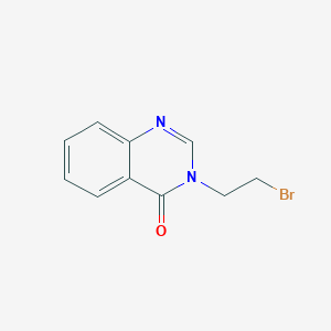 molecular formula C10H9BrN2O B2375053 3-(2-溴乙基)-3,4-二氢喹唑啉-4-酮 CAS No. 90772-23-9