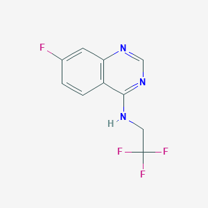 7-Fluoro-N-(2,2,2-trifluoroethyl)quinazolin-4-amine