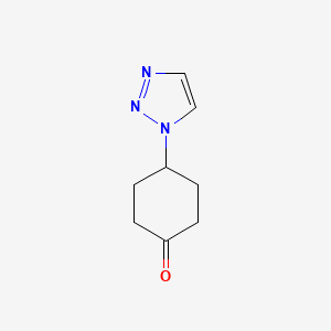 molecular formula C8H11N3O B2375061 4-[1,2,3]Triazol-1-yl-cyclohexanone CAS No. 914780-90-8