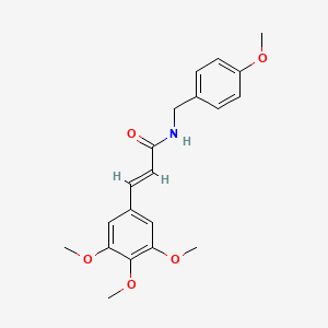 (E)-N-[(4-methoxyphenyl)methyl]-3-(3,4,5-trimethoxyphenyl)prop-2-enamide
