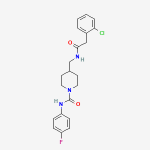 4-((2-(2-chlorophenyl)acetamido)methyl)-N-(4-fluorophenyl)piperidine-1-carboxamide