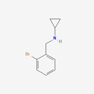 molecular formula C10H12BrN B2375086 N-[(2-bromophenyl)methyl]cyclopropanamine CAS No. 90868-91-0