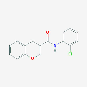 molecular formula C16H14ClNO2 B2375122 N-(2-chlorophenyl)-3,4-dihydro-2H-chromene-3-carboxamide CAS No. 941944-05-4