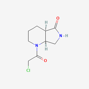 (4Ar,7aS)-1-(2-chloroacetyl)-3,4,4a,6,7,7a-hexahydro-2H-pyrrolo[3,4-b]pyridin-5-one