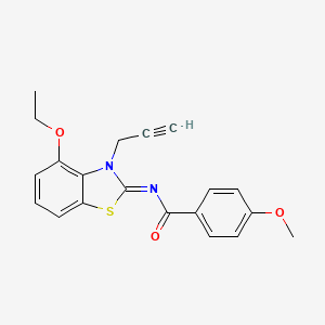 N-(4-ethoxy-3-prop-2-ynyl-1,3-benzothiazol-2-ylidene)-4-methoxybenzamide